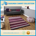 Purple stone pink strips fashion design cheap price hand tufted area rug for living room                        
                                                                                Supplier's Choice